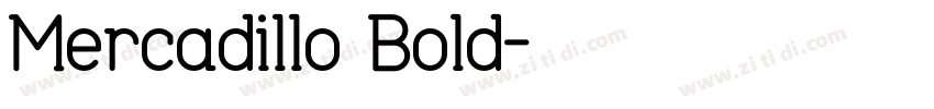 Mercadillo Bold字体转换
